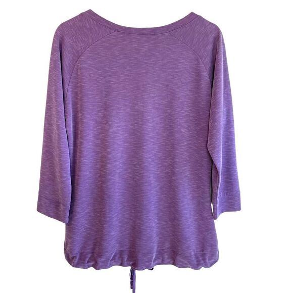 Woolrich 3/4 Sleeve Eggplant Purple Top - Picture 5 of 7